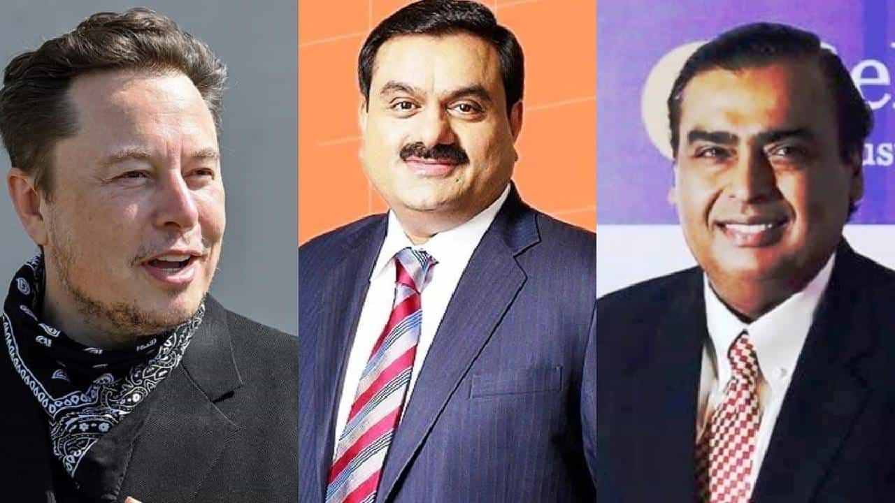 Mukesh Ambani : मुकेश अंबानी यांचे देव पाण्यात, एलॉन मस्क यांच्यासह गौतम अदानी यांना लक्ष्मी दर्शन
