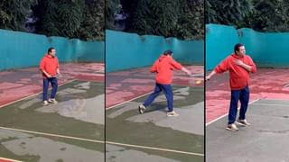 Raj Thackeray : राज ठाकरे वर्षभरानंतर उतरले टेनिस कोर्टवर; टेनिस खेळण्याचा आनंद लूटला