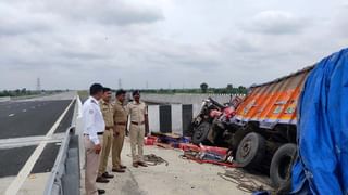 Amaravati Accident : समृद्धी महामार्गावर अपघातांची मालिका थांबेना, मांजरखेडजवळ ट्रकचा भीषण अपघात