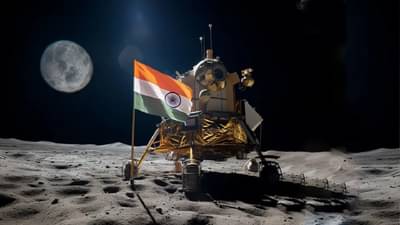 Chandrayaan 3 | चंद्राच्या दक्षिण ध्रुवावरील फोटो पहिल्यांदा समोर, पाहा