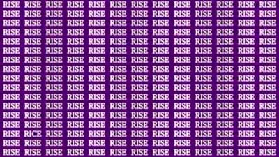 यात RISE मध्ये RICE शोधून दाखवा! ज्याला उत्तर सापडेल तोच हुशार
