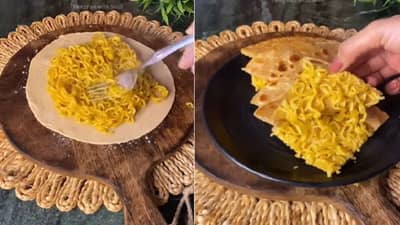 VIDEO | मॅगी पराठा तुम्ही खाल्ला आहे का ? पाहा व्हायरल व्हिडीओ