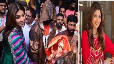 Ganesh Chaturthi 2023 | शिल्पा शेट्टी हिने मोठ्या थाटामाटात बाप्पाला आणलं घरी, पण अनेकांना खटकली एक गोष्ट
