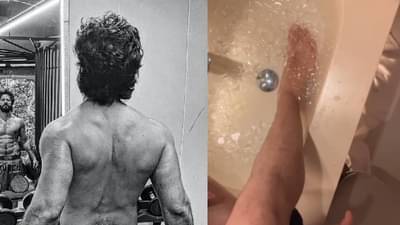 चित्रपटाच्या सेटवर बाॅलिवूडच्या या अभिनेत्याला गंभीर दुखापत, व्हिडीओ पाहून चाहते हैराण, थेट पायाला