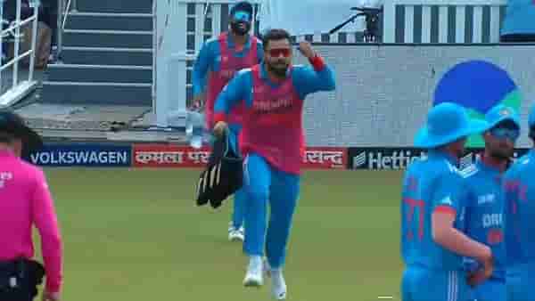 IND vs BAN : बांगलादेश विरुद्धच्या सामन्यात विराट कोहली ड्रिंक बॉयच्या भूमिकेत, मैदानात धावात येतानाचा Funny Video Viral
