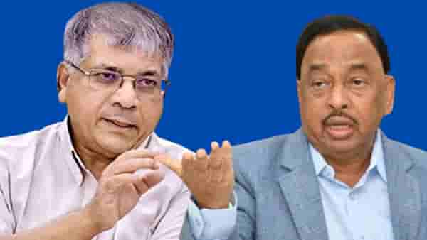 Prakash Ambedkar : प्रकाश आंबेडकर यांचा मोठा आरोप, नारायण राणे म्हणाले, ‘ताब्यात घ्या’