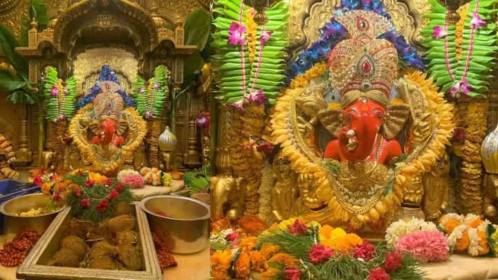 Ganesh Chaturthi 2023 | सिद्धिविनायक पावला, भक्ताने हिरेजडीत सोन्याचा मुकुट दान केला Ganesh Chaturthi 2023 | सिद्धिविनायक पावला, भक्ताने हिरेजडीत सोन्याचा मुकुट दान केला