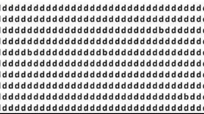 या चित्रात b हे अक्षर शोधा! उत्तर सापडलं तर तुम्ही Genius