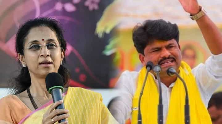 Gopichand Padalkar यांची सुप्रिया सुळे यांच्यावर आक्षेपार्ह टीका; म्हणाले, '... लबाड लांडग्याची लेक' Gopichand Padalkar यांची सुप्रिया सुळे यांच्यावर आक्षेपार्ह टीका; म्हणाले, '... लबाड लांडग्याची लेक'