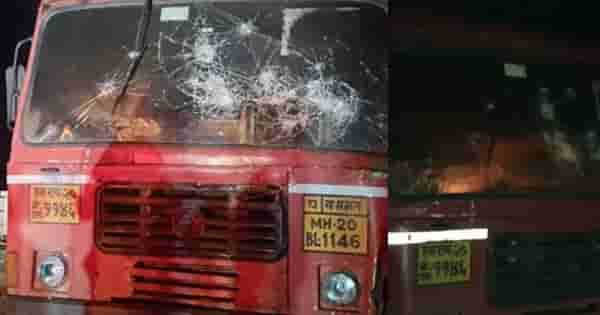 असं काय घडलं की, नांदेडमध्ये अज्ञात तरूणांनी पेटवली बस अन्…
