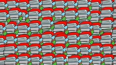 Optical Illusion | या चित्रात पेन्सिल शोधून दाखवा!