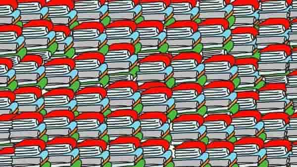 Optical Illusion | या चित्रात पेन्सिल शोधून दाखवा!