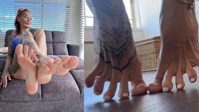 केवळ पाय दाखवून दरमहा पाच लाख रुपये कमावते ही मॉडेल