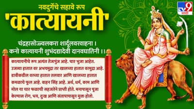 Navratri 2023 : अर्थ, धर्म, काम आणि मोक्षची प्राप्ती करून देणारी दुर्गेचं आगळं वेगळं हिरवं रुप माता कात्यायनी