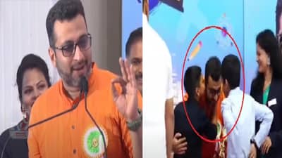 अन् खासदार अमोल कोल्हे थक्क, चिमुकल्यानं कानात सांगितले, ‘पवार साहेबांची…’