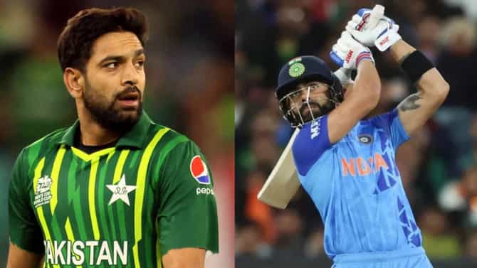 IND vs PAK | विराटकडून आयुष्यभर लक्षात राहणारे दोन सिक्स खाणाऱ्या हॅरिस रौफने सांगितलं, कोहली बेस्ट का आहे?