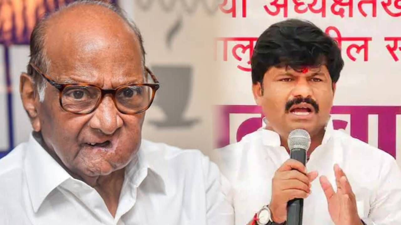 Gopichand Padalkar : गोपीचंद पडळकर यांनी शरद पवार यांना पुन्हा डिवचलं, 'या' शब्दाचा उल्लेख करत बोचरी टीका Gopichand Padalkar : गोपीचंद पडळकर यांनी शरद पवार यांना पुन्हा डिवचलं, 'या' शब्दाचा उल्लेख करत बोचरी टीका