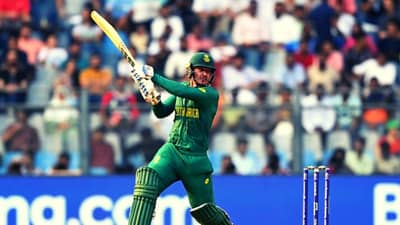 SA vs BAN : बांगलादेशला विजयासाठी 383 धावांचं लक्ष्य, मुंबईच्या वानखेडेवर डिकॉकचं वादळ