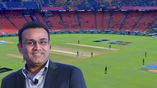 NZ vs ENG : क्रिकेट वेड्या देशात रिकामं स्टेडियम पाहून वीरेंद्र सेहवाग आश्चर्यचकीत, ट्वीट करत दिली अशी आयडिया