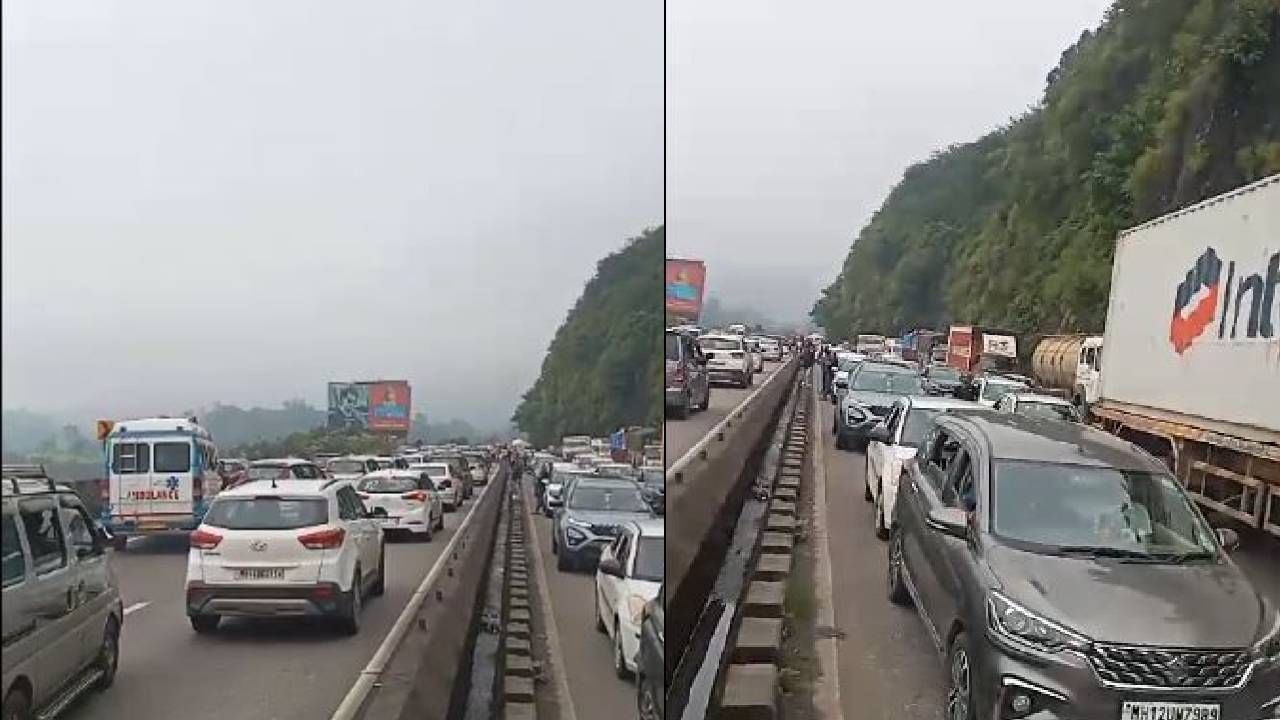 Pune-Mumbai Expressway | पुन्हा पुणे-मुंबई मार्गावर वाहतूक ठप्प, आता काय आहे कारण
