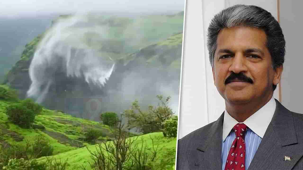 उलट्या धबधब्यावर Anand Mahindra देखील लट्टू, म्हटले निसर्गाकडून हे शिका