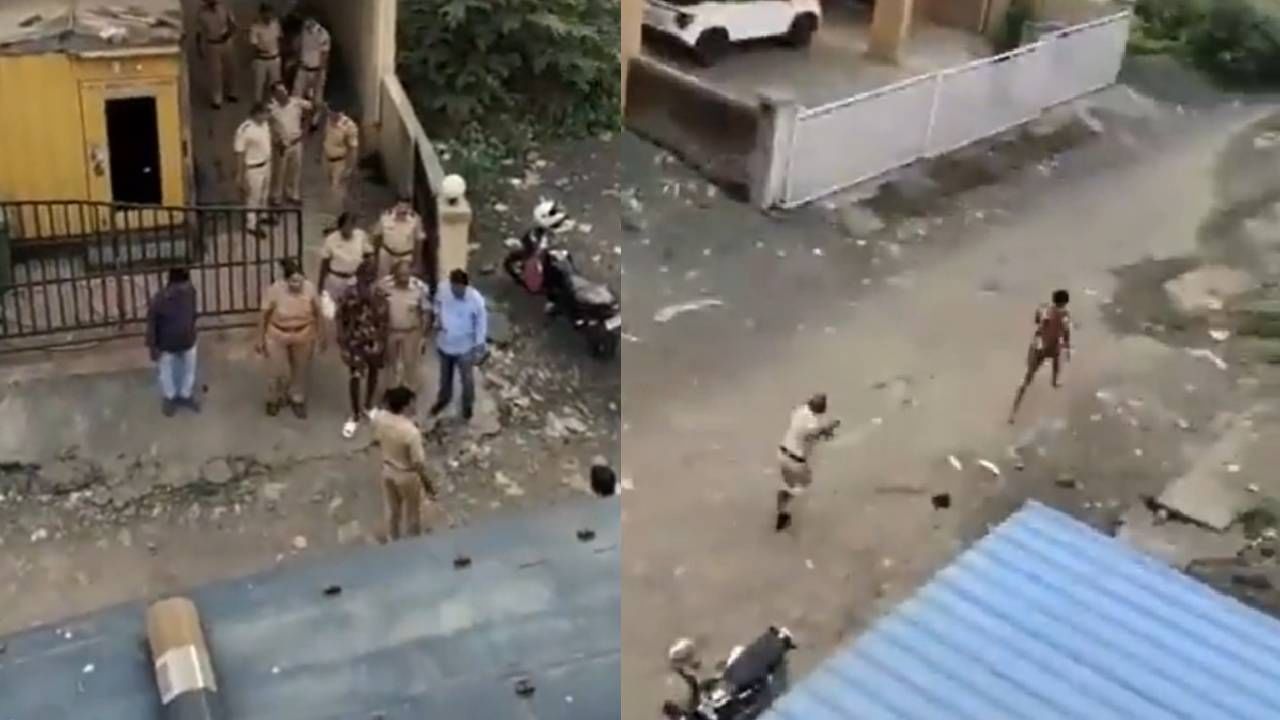 Navi Mumbai : बेड्या ठोकून व्हॅनकडे नेतच होते तेवढ्यात... हिसका देऊन निसटला आरोपी, पोलिसांची नुसती पळापळ Navi Mumbai : बेड्या ठोकून व्हॅनकडे नेतच होते तेवढ्यात... हिसका देऊन निसटला आरोपी, पोलिसांची नुसती पळापळ