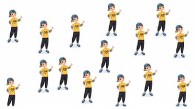 Optical Illusion | चित्र नीट पहा, यात वेगळा दिसणारा मुलगा शोधा!