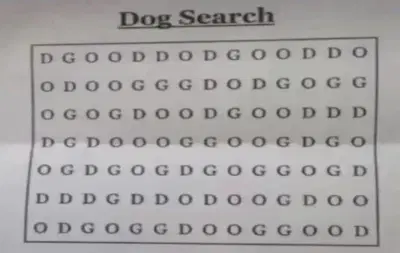 Optical Illusion | या चित्रात DOG हा शब्द शोधा!