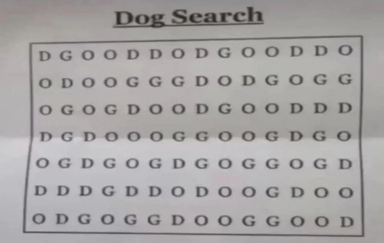 Optical Illusion | या चित्रात DOG हा शब्द शोधा! Optical Illusion | या चित्रात DOG हा शब्द शोधा!