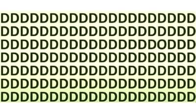 Optical Illusion | D अल्फाबेट दिसणाऱ्या या चित्रात O हे अल्फाबेट शोधा!