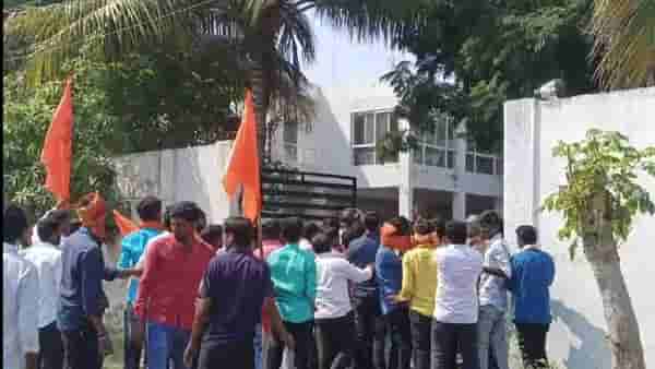 अजितदादा गटाच्या आमदाराचा संपूर्ण बंगलाच पेटवला, तुफान दगडफेक; मराठा आंदोलक आक्रमक