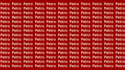 Optical Illusion | Petro लिहिलेल्या या चित्रामध्ये Retro शब्द शोधा!