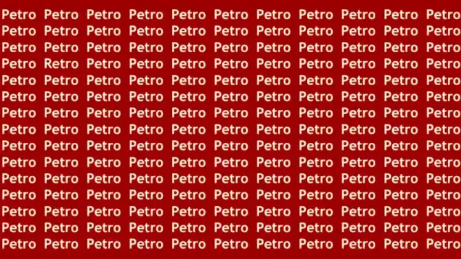 Optical Illusion | Petro लिहिलेल्या या चित्रामध्ये Retro शब्द शोधा!