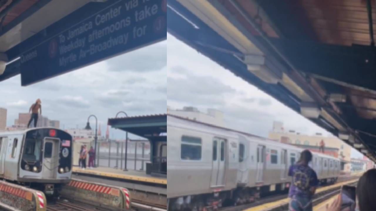 एवढंच बाकी होतं! रेल्वेवर चढून स्पायडरमॅन ची पोझ, Video Viral एवढंच बाकी होतं! रेल्वेवर चढून स्पायडरमॅन ची पोझ, Video Viral