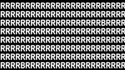 Optical Illusion | R असणाऱ्या या चित्रात तुम्हाला B शोधायचा आहे, उत्तर सापडलं का?