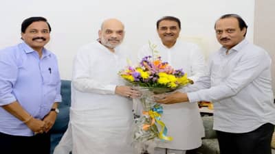 Ajit Pawar | आधी शरद पवारांबरोबर भेट नंतर दादा थेट दिल्लीत, अमित शाहं बरोबर काय चर्चा झाली? Video