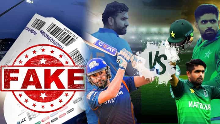 World Cup Match तिकीटाच्या नावाखाली शिंदे गटाच्या नेत्याच्या बायकोला लावला चुना; किती लाखाचा फटका? World Cup Match तिकीटाच्या नावाखाली शिंदे गटाच्या नेत्याच्या बायकोला लावला चुना; किती लाखाचा फटका?