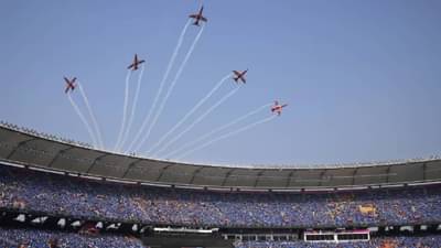 World Cup 2023 Final न भूतो न भविष्यति… आकाशात आतषबाजी; एअर शोने दिपले डोळे