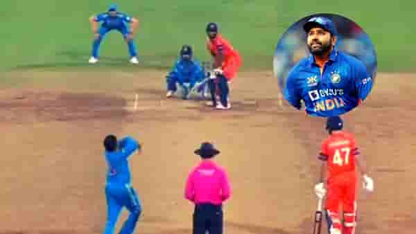 IND vs NED | Rohit Sharma Wicket : सिक्सर मशीन हिटमॅनला सिक्स, पुढच्या बॉलवर विकेट, पाहा नेमकं काय झालं?