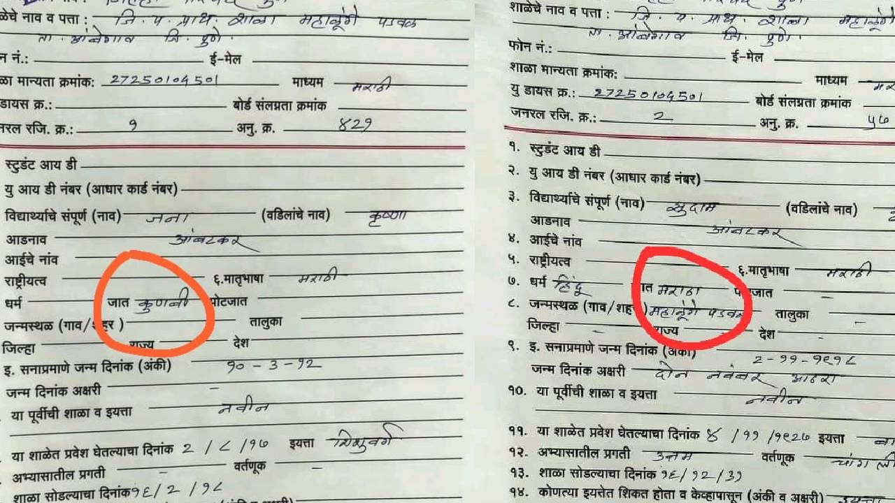 दोन सख्ये भाऊ, दोघांच्या दाखल्यावर जातीच्या वेगळ्या नोंदी, शिंदे समितीच्या अहवालावर प्रश्नचिन्ह