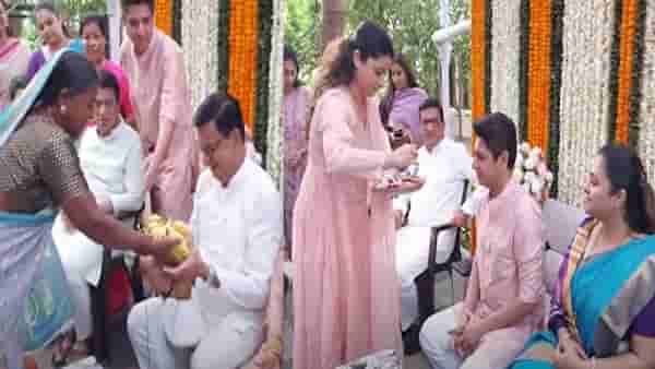 BhauBeej 2023 : संगमनेरमध्ये थोरात आणि तांबे परिवाराची भाऊबीज, कुणी कुणाला केलं औक्षण?