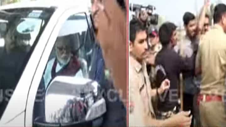 छगन भुजबळ यांचा नांदेडमध्ये अडवला ताफा अन्..., ओबीसी मेळाव्यापूर्वीच तणावाचं वातावरण छगन भुजबळ यांचा नांदेडमध्ये अडवला ताफा अन्..., ओबीसी मेळाव्यापूर्वीच तणावाचं वातावरण