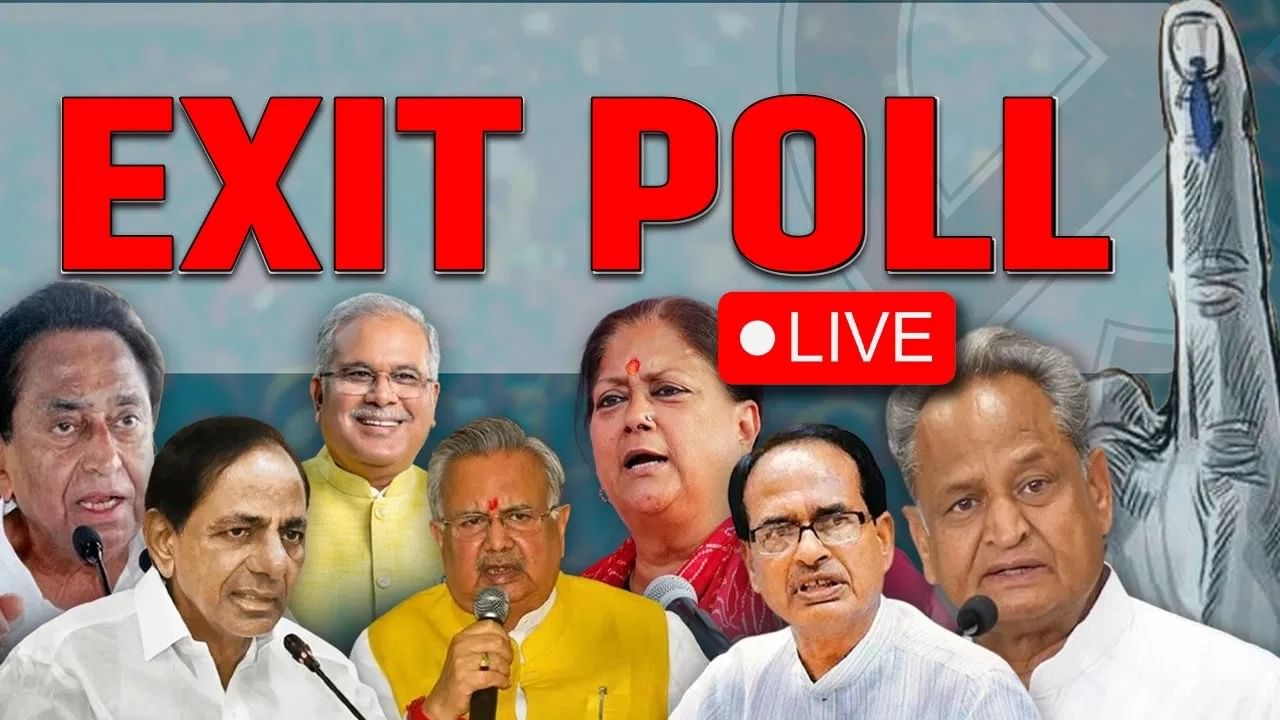 5 States Election Exit Poll 2023 : लोकसभा निवडणुकीपूर्वीच भाजपला सर्वात मोठा धक्का; पाच राज्यांचा अंदाज एका क्लिकवर