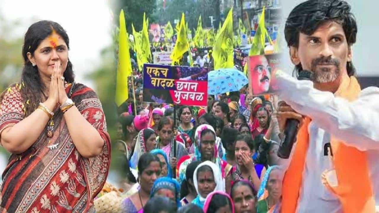 ओबीसींचा महाएल्गार, पंकजा मुंजे अन् मनोज जरांगे पाटील काय म्हणाले?