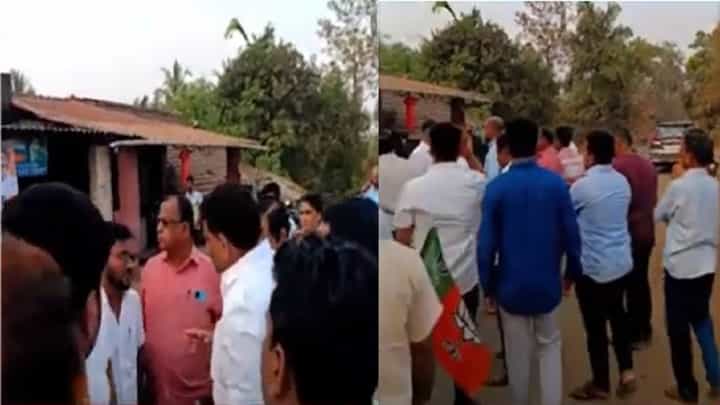 भाजप-ठाकरे गटाचे कार्यकर्ते आपापसात भिडले, पण का अन् कुठं झाली धक्काबुक्की? भाजप-ठाकरे गटाचे कार्यकर्ते आपापसात भिडले, पण का अन् कुठं झाली धक्काबुक्की?