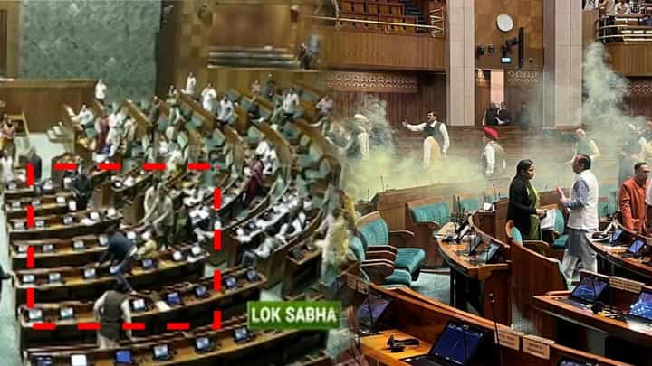 Lok Sabha LIVE : लोकसभेचं कामकाज सुरू असताना 'ते' तिघे आत शिरले अन्...संसदेत उडाली एकच खळबळ Lok Sabha LIVE : लोकसभेचं कामकाज सुरू असताना 'ते' तिघे आत शिरले अन्...संसदेत उडाली एकच खळबळ