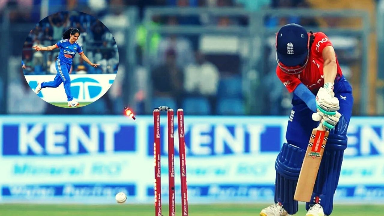 IND W vs ENG W | रेणुका सिंहचा नादच खुळा, तिसऱ्या सामन्यातही पहिल्याच ओव्हरमध्ये विकेट, पाहा व्हिडीओ