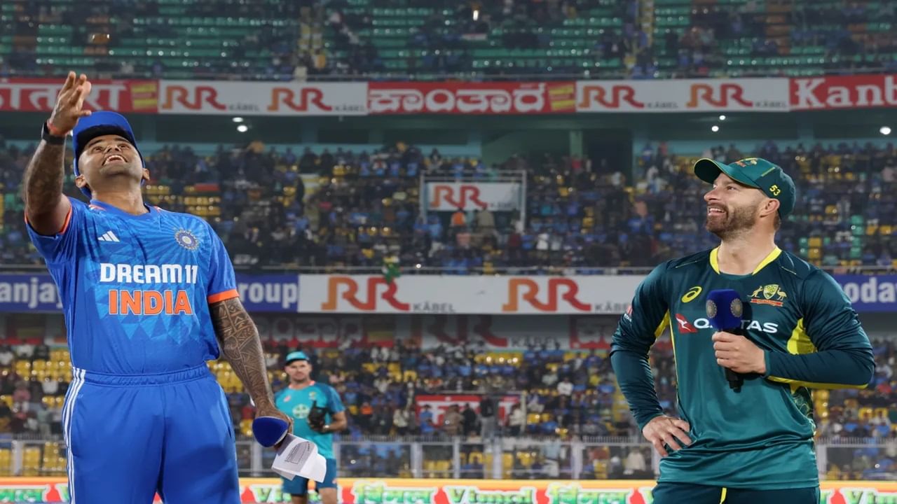 IND vs AUS 4th T20 Toss | ऑस्ट्रेलियाने टॉस जिंकला, टीम इंडियात मोठा बदल