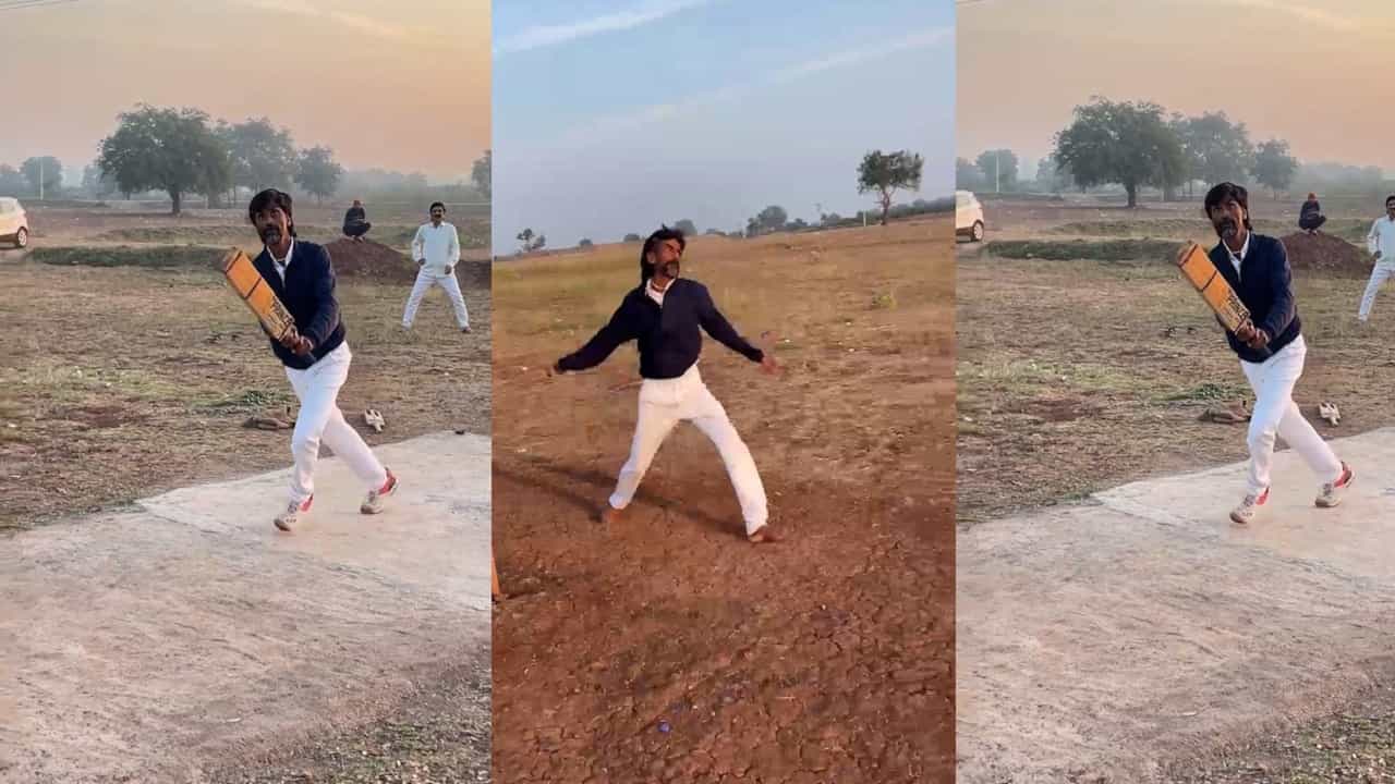 क्रिकेटच्या मैदानावर मनोज जरांगे पाटीलांची दमदार बॅटिंग, पाहा व्हिडीओ