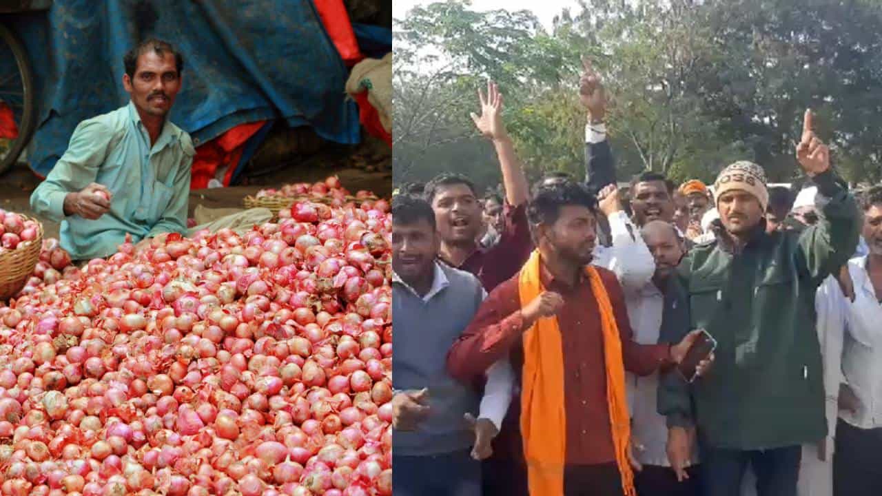 कांदा निर्यात बंदीचे तीव्र पडसाद, मुंबई-आग्रा महामार्ग शेतकऱ्यांना रोखला अन्...